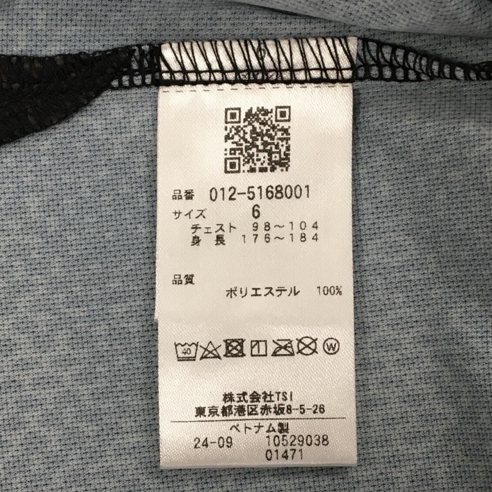 超美品】ニューバランスゴルフ 半袖ポロシャツ 黒×グレー系 総柄 胸