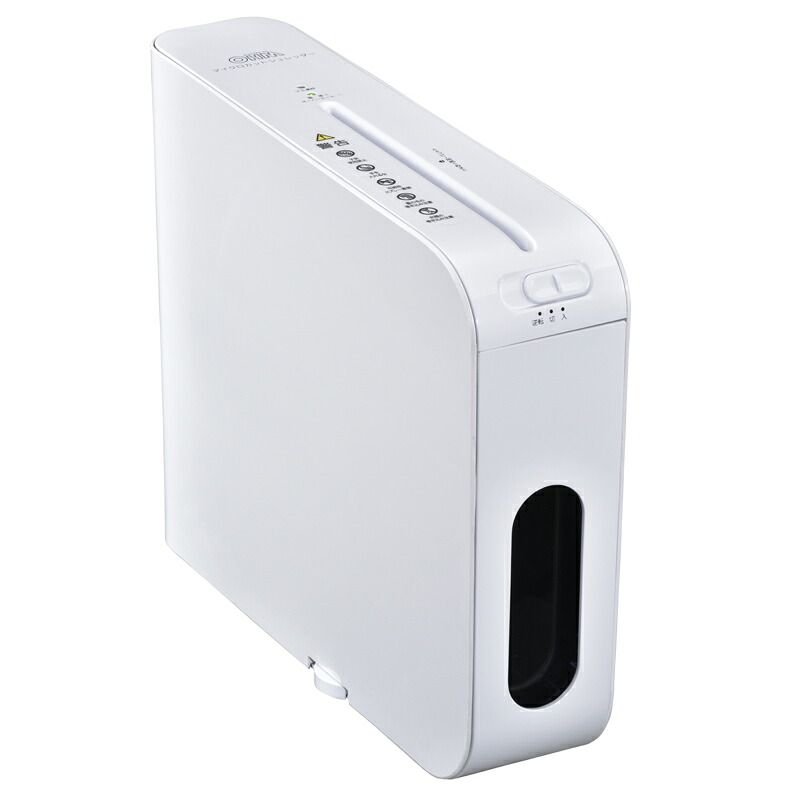 【新品】オーム電機 シュレッダー家庭用 電動 静音 60dB 電動 マイクロクロスカット スリム コンパクト A4 5枚細断 3×9mm 定格3分 容量5.8リットル ホワイト 白 個人情報 テレワーク リモートワーク 事務用品｜ SHR-MX700-W 00