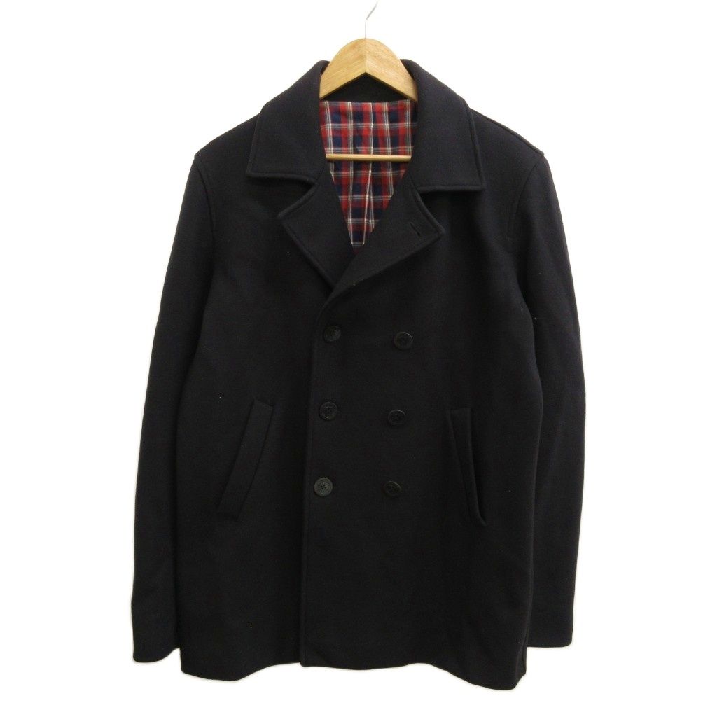 アニエスベーオム Agnes b. homme ピーコート ウール 2 ネイビー 紺