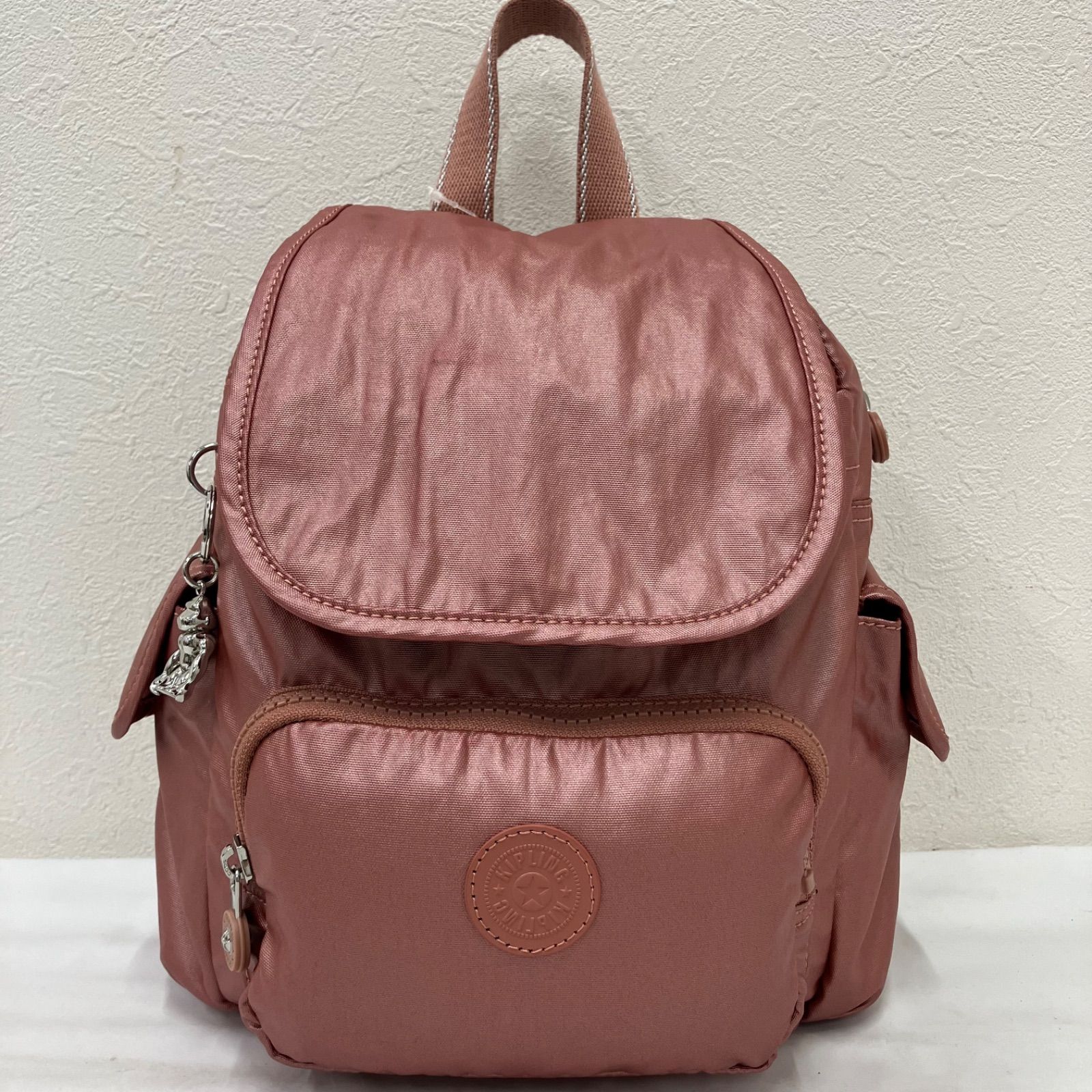 6023 KIPLING キプリング リュック バックパック ピンク系 メタリック 