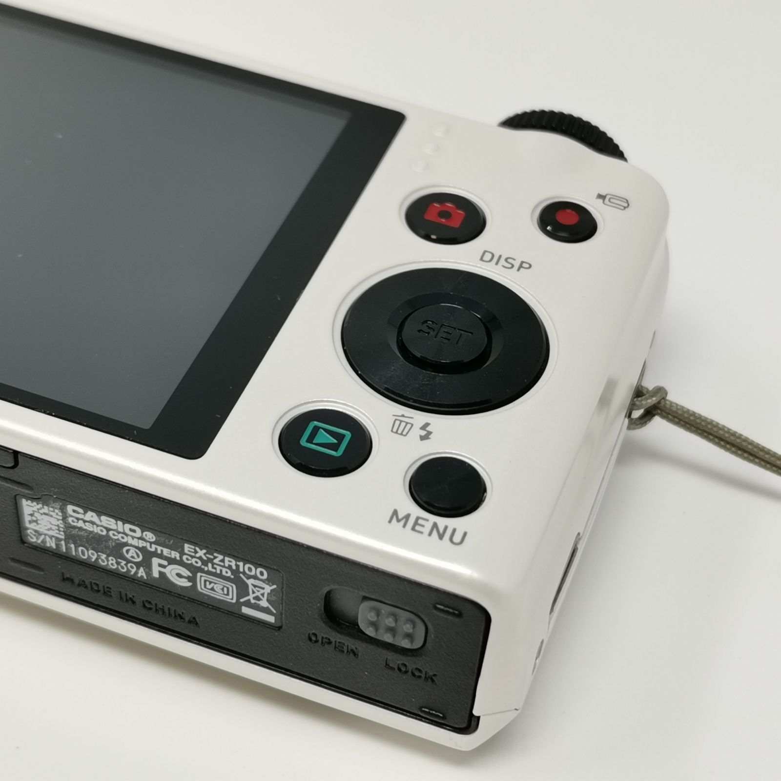 CASIO EXILIM EX-ZR100 ホワイト コンデジ カメラ 動作確認済み SD