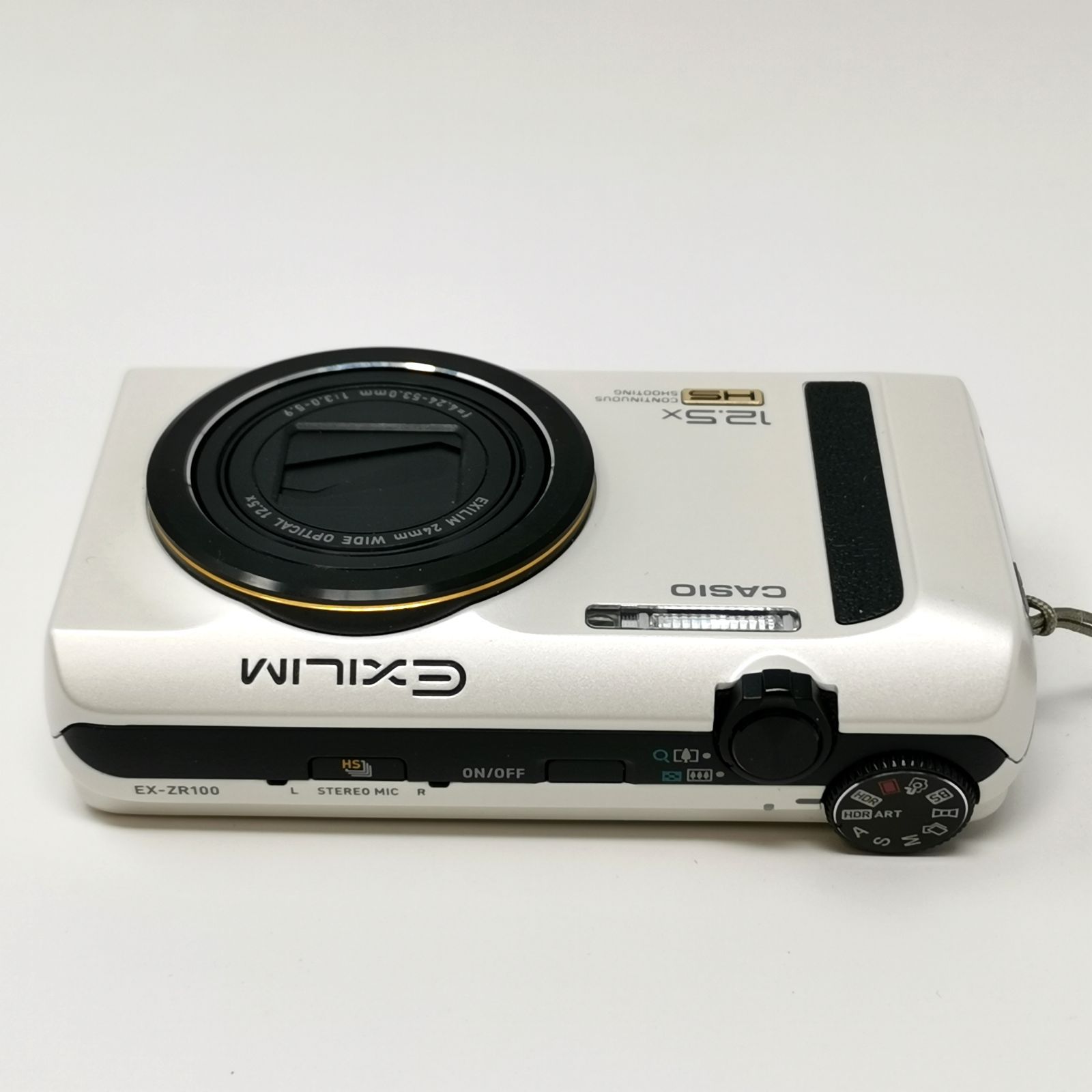 CASIO EXILIM EX-ZR100 ホワイト コンデジ カメラ 動作確認済み SD