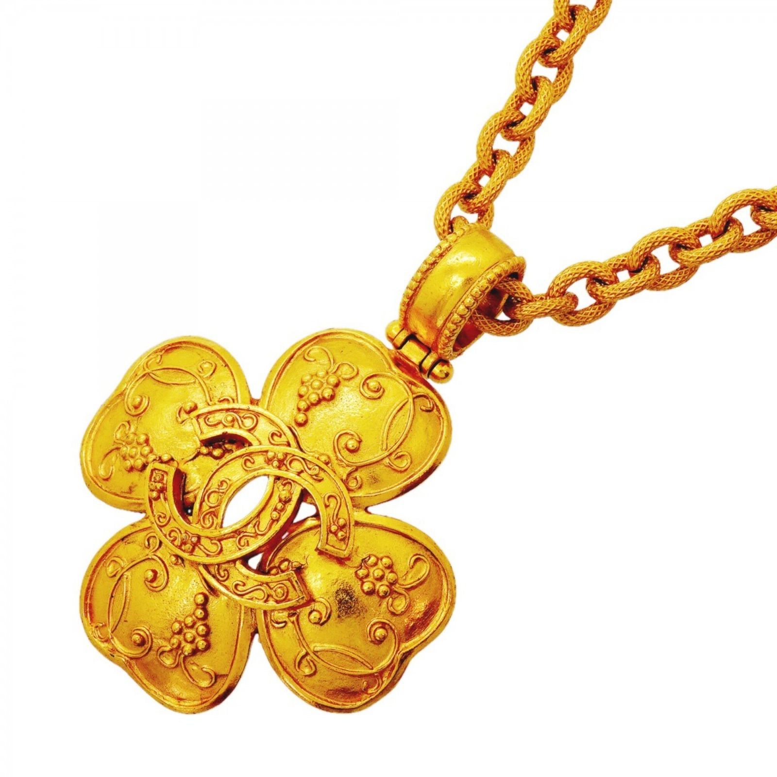 シャネル(Chanel) シャネル ネックレス ココマーク クローバーモチーフ GPメッキ ゴールドレディース 67,170円