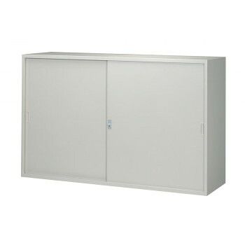 A4対応書庫/D:515タイプ 引違書庫(スチール戸) H1110/W1760 棚板4枚付 ニューグレー COM-FS52-G11W 72,691円