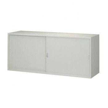 A4対応書庫/D:515タイプ 引違書庫(スチール戸) H750/W1760 棚板2枚付 ニューグレー COM-FS52-G7W