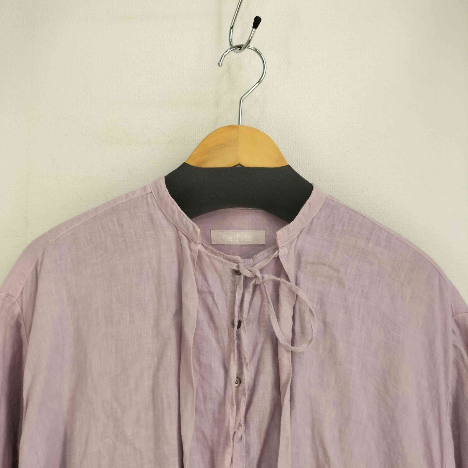 ネストローブ nest Robe リネン天然染めチュニックブラウス レディース