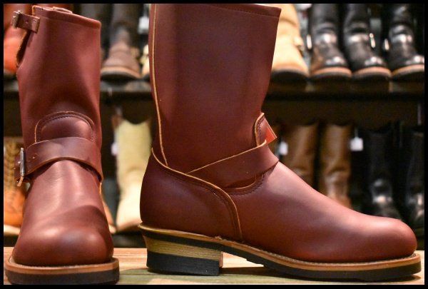 そ*ら様 レッドウィング RED WING 1stモデル PT99 8274 9D 箱付 DEAD PT99刺繍】レッドウィング 8271 エンジニア 赤茶