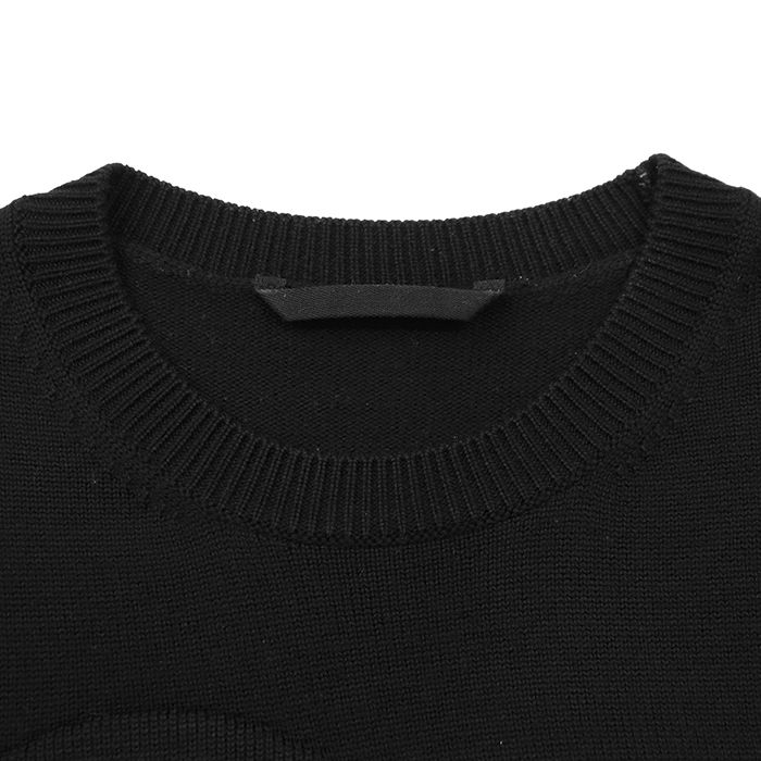 MONCLER モンクレール ニット サイズ L メンズ ロゴ 袖ワッペン ウール