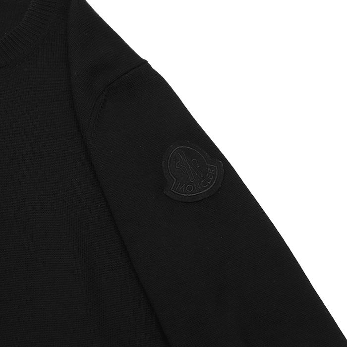 MONCLER モンクレール ニット サイズ L メンズ ロゴ 袖ワッペン ウール