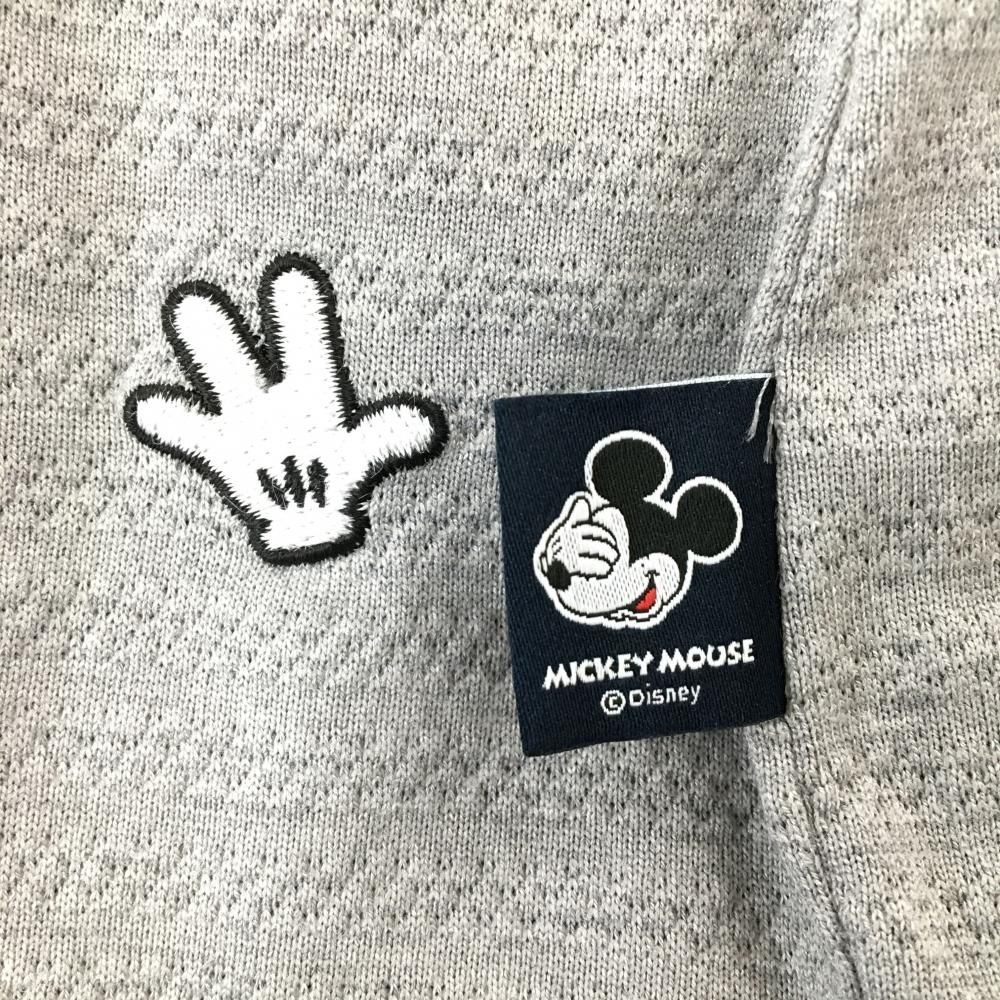 超美品】パーリーゲイツ×DISNEY 半袖ポロシャツ グレー ミッキー