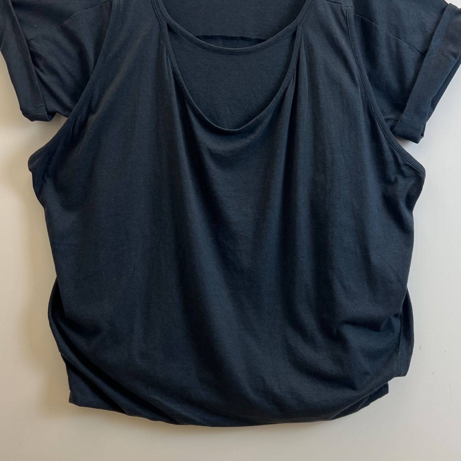 Y's yohji yamamoto 2010ss archive layerd docking Tee 2 M YJ-T09