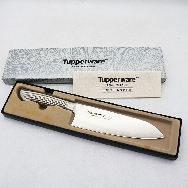 未使用 Tupperware タッパーウェア SANTOKU KNIFE 三徳包丁 170mm MR8