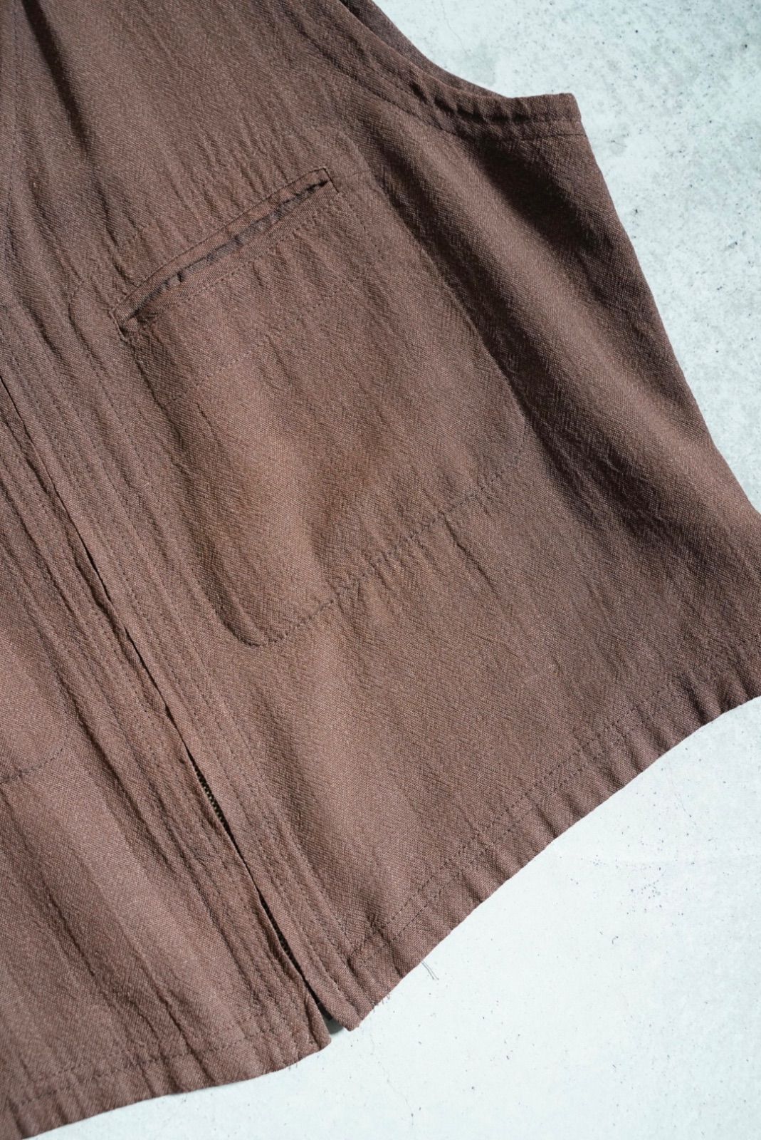 90s giorgio armani Viscose lino vest アルマーニ ベスト リネン ビス