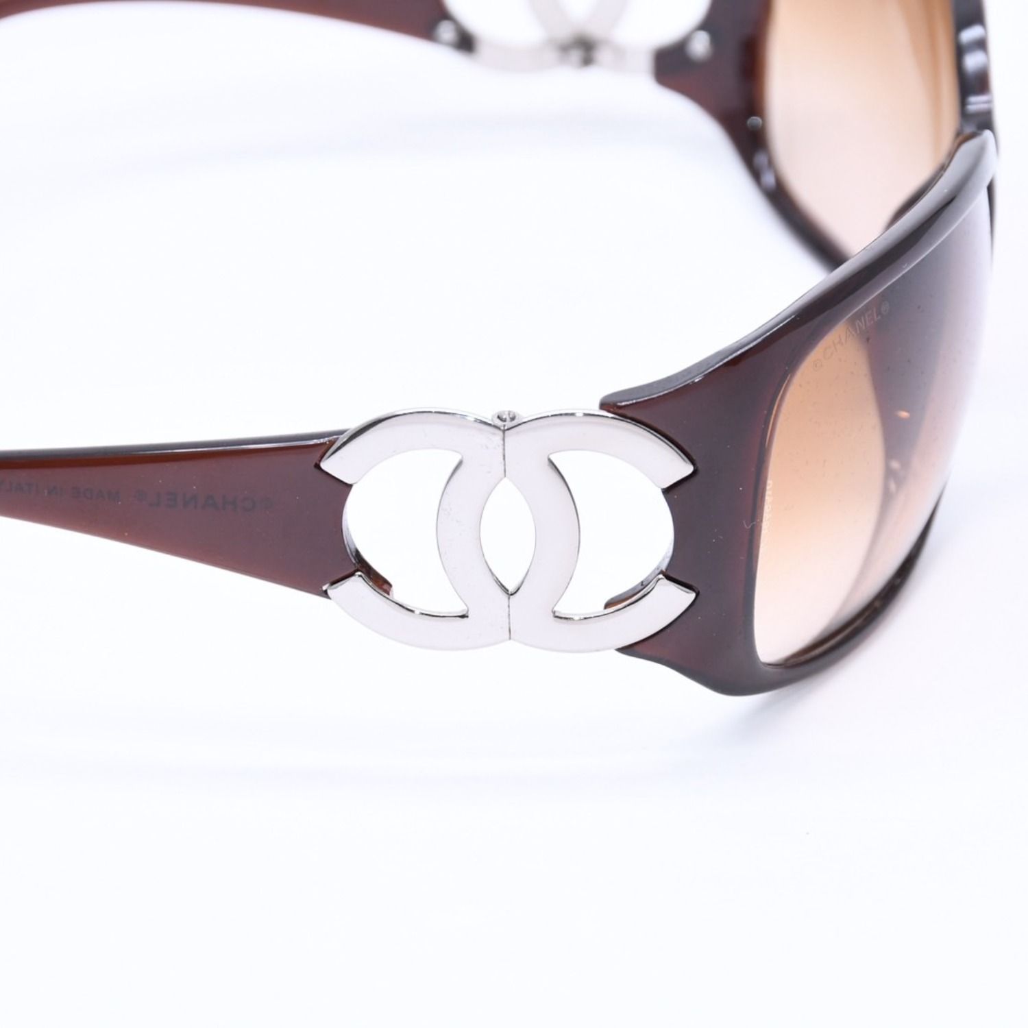 極美品 CHANEL シャネル サングラス アイウェア ココマーク 6014 c.538