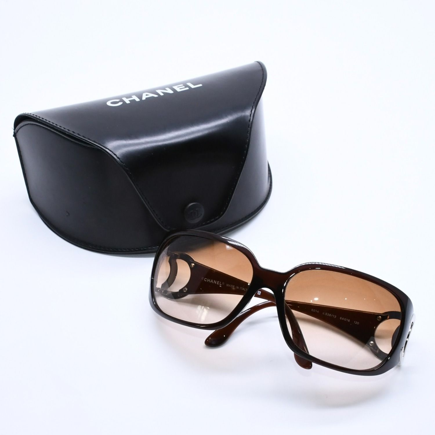 極美品 CHANEL シャネル サングラス アイウェア ココマーク 6014 c.538