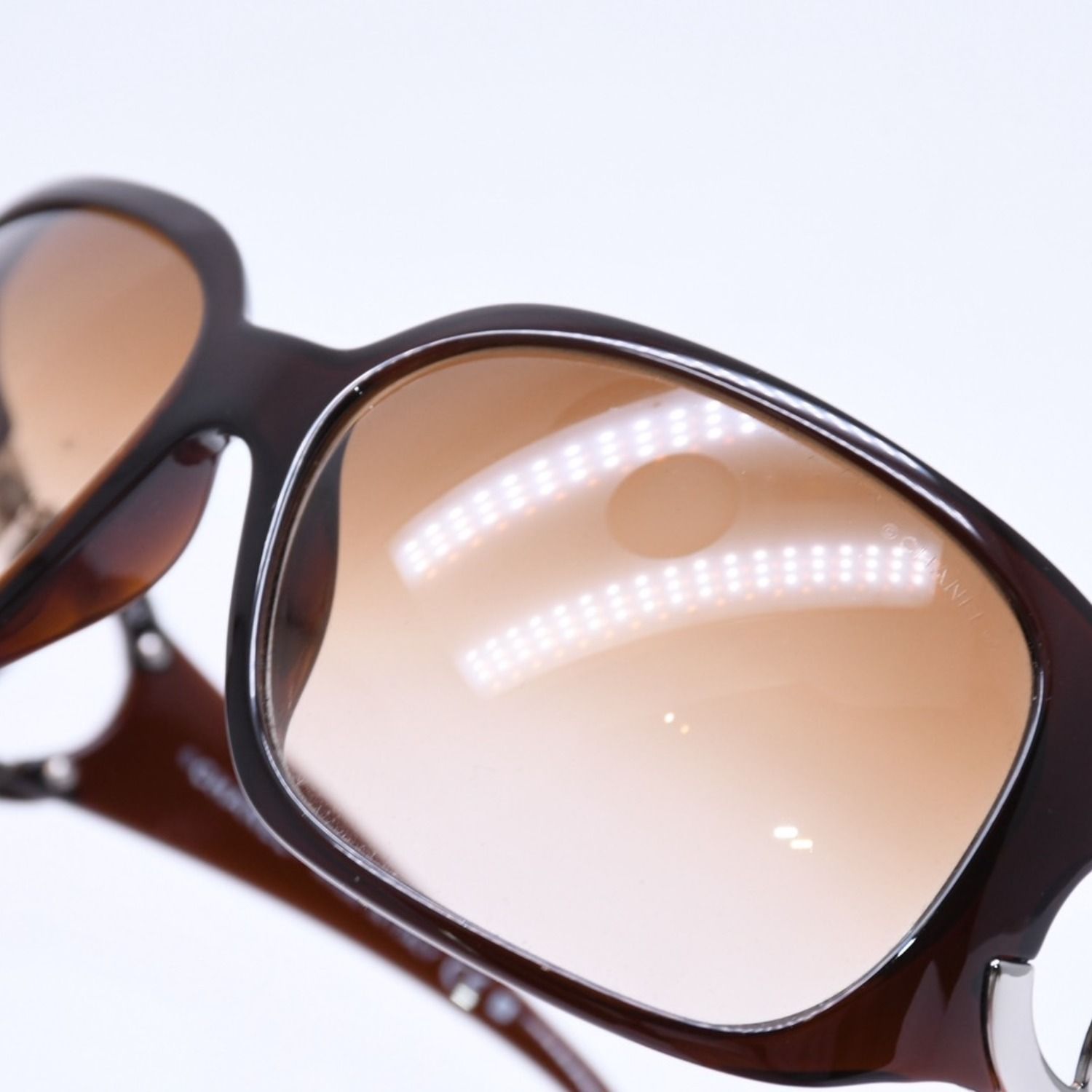 極美品 CHANEL シャネル サングラス アイウェア ココマーク 6014 c.538