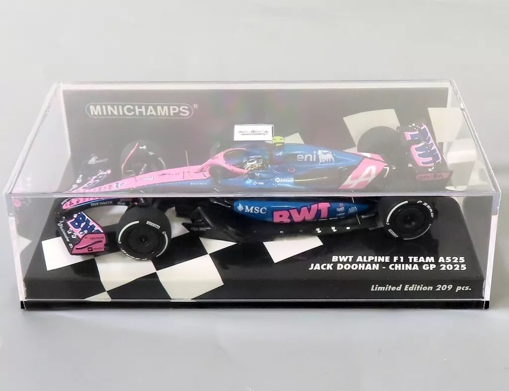 【新品】ミニカー 1/43 BWT アルピーヌ F1チーム A525 ジャック・ドゥーハン 中国GP 2025 「MINICHAMPS」 [417250207]