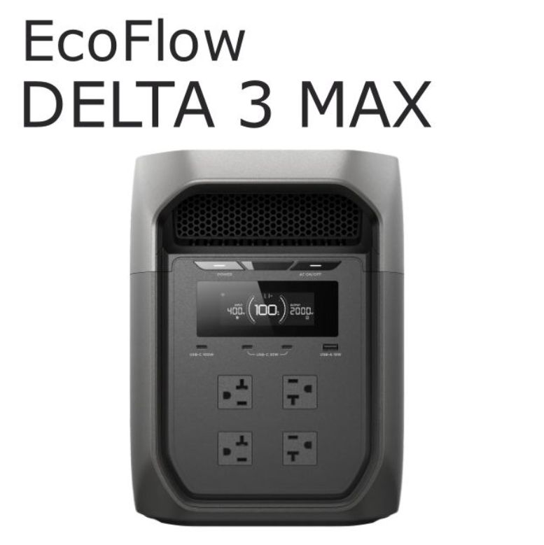 【公式認定整備済品】【6カ月間のメーカー保証付き！】　EcoFlow DELTA 3 MAX
