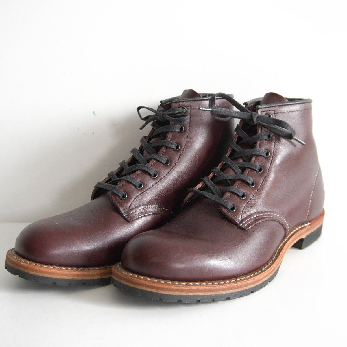 【美品】REDWING【9011/BECKMAN ROUND BOOTS】US8D ブラックチェリー ベックマン ラウンド ブーツ レッドウィング USA製 26060934 美品】REDWING【9011/BECKMAN ROUND BOOTS】US8D ブラックチェリー