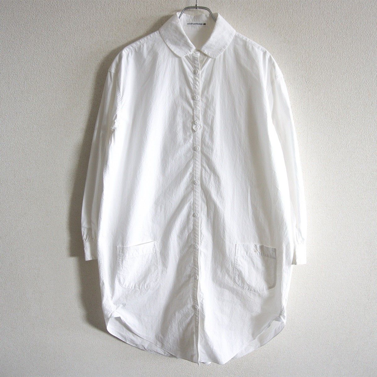 美品】mina perhonen【laboratory シャツ ワンピース】38 ミナ