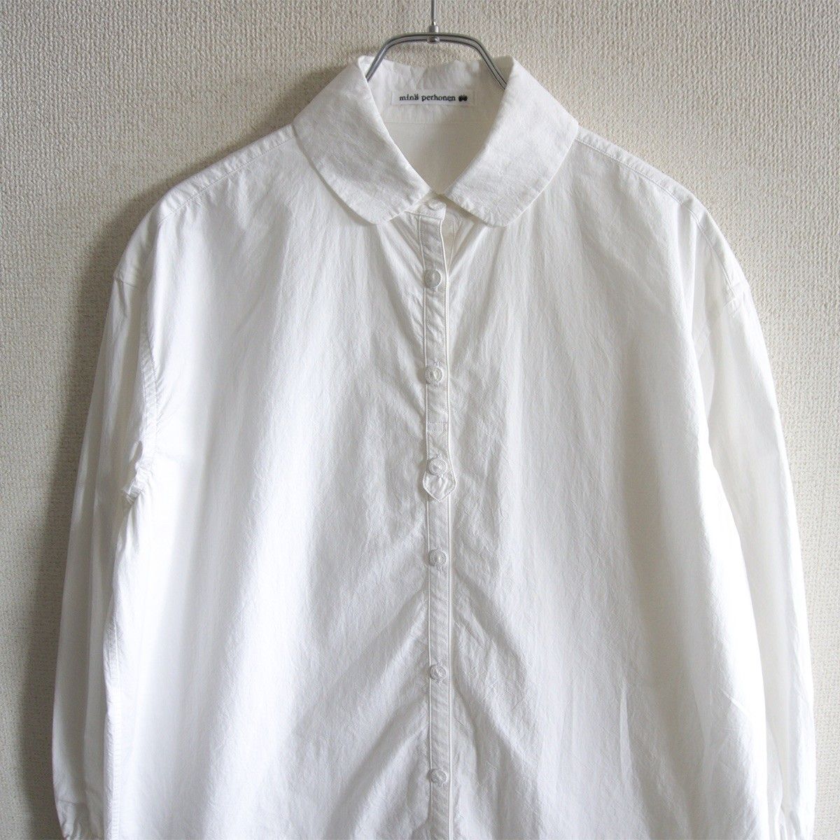 美品】mina perhonen【laboratory シャツ ワンピース】38 ミナ