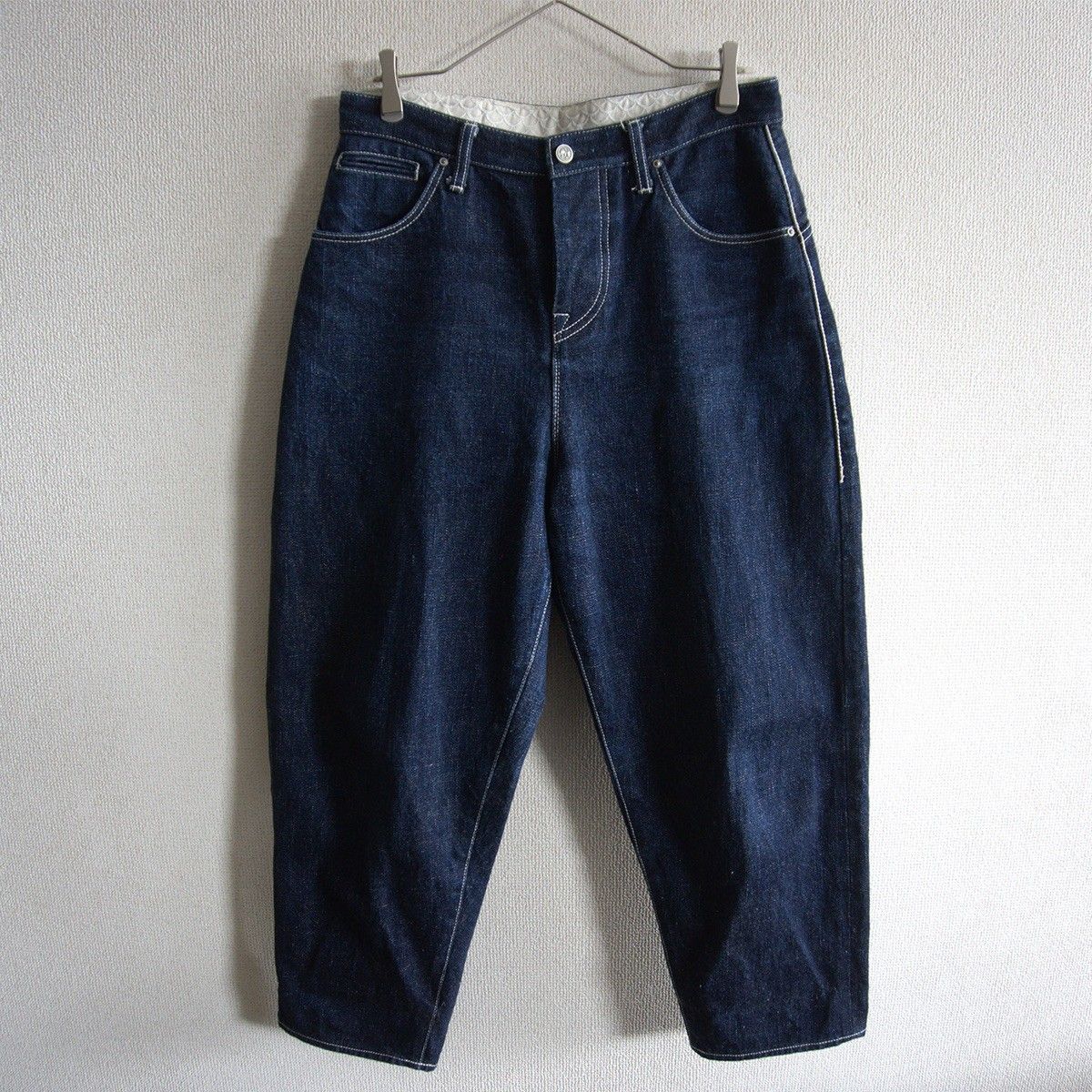 【美品】mina perhonen【always ロールアップデニムパンツ】40 ミナペルホネン 26070105