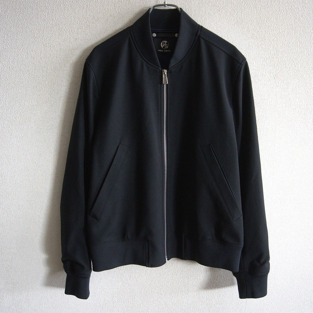 美品】PS Paul Smith【裏地柄 ボンバー ジャケット】M ブラック ポール