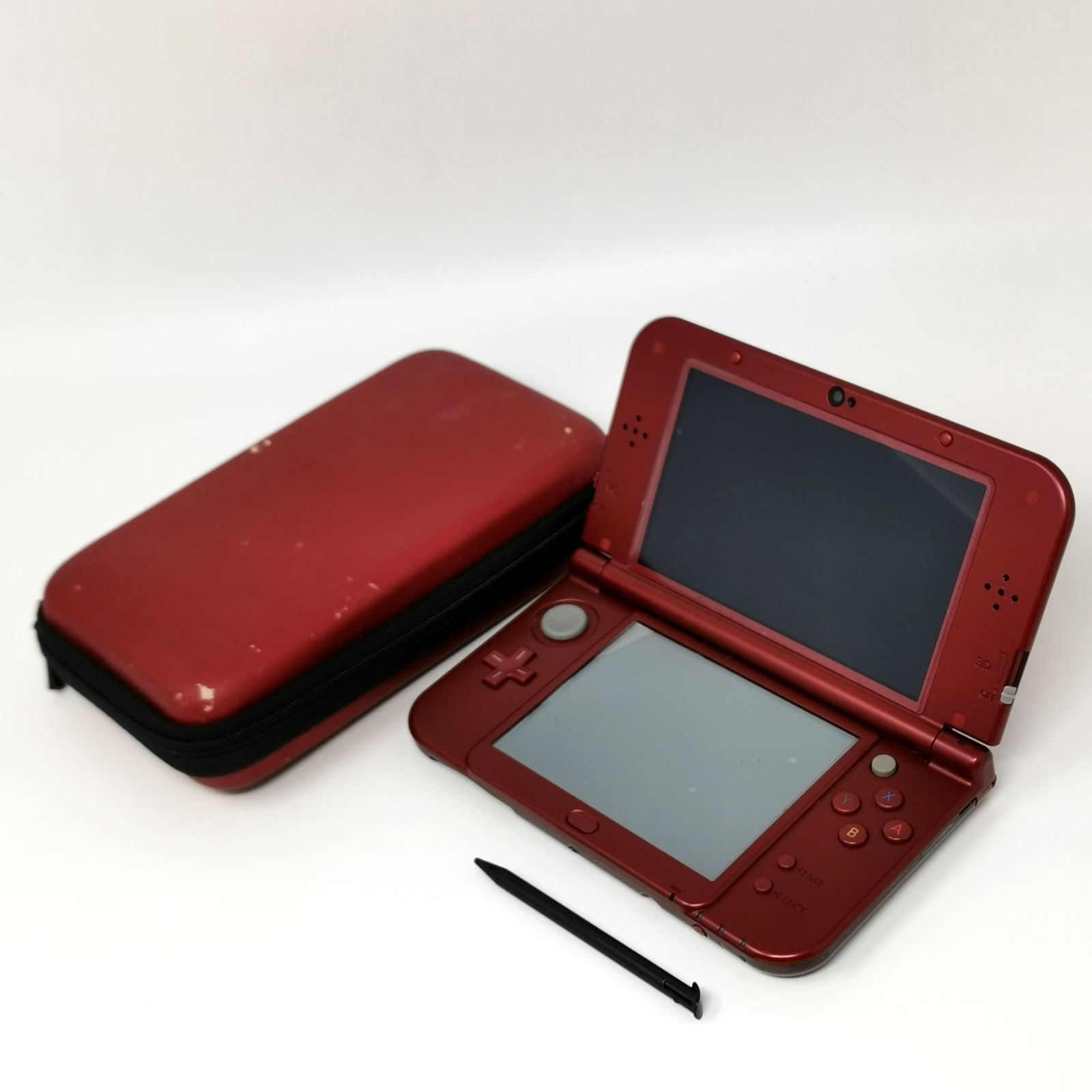 任天堂 3DS LL メタリックレッド ポケモン モンハン ゲームソフト4本付 ケース付 動作未確認 管理番号ARCFUKO1384
