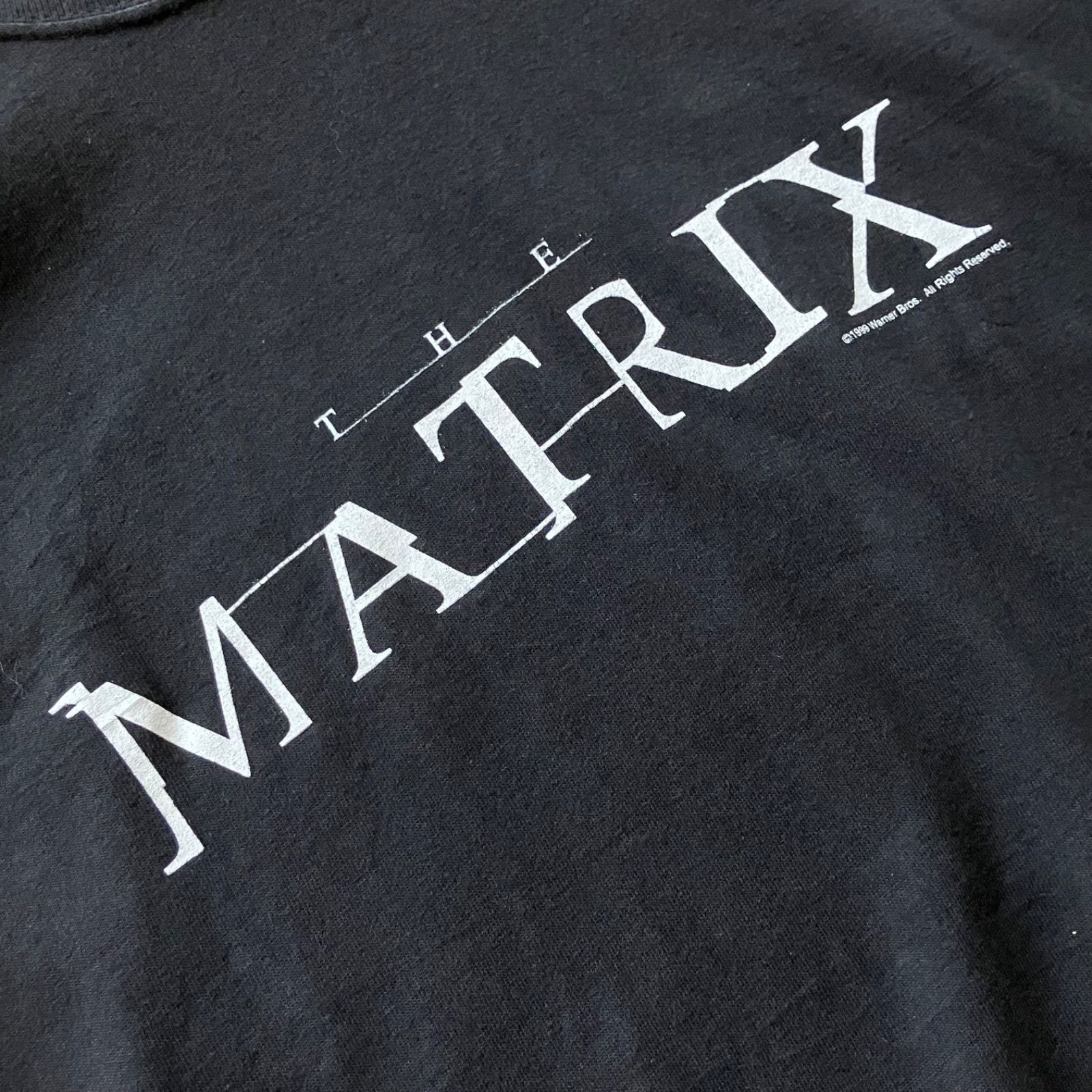 90s THE MATRIX マトリックス 1999 映画Tシャツ ムービーT Warner Bros