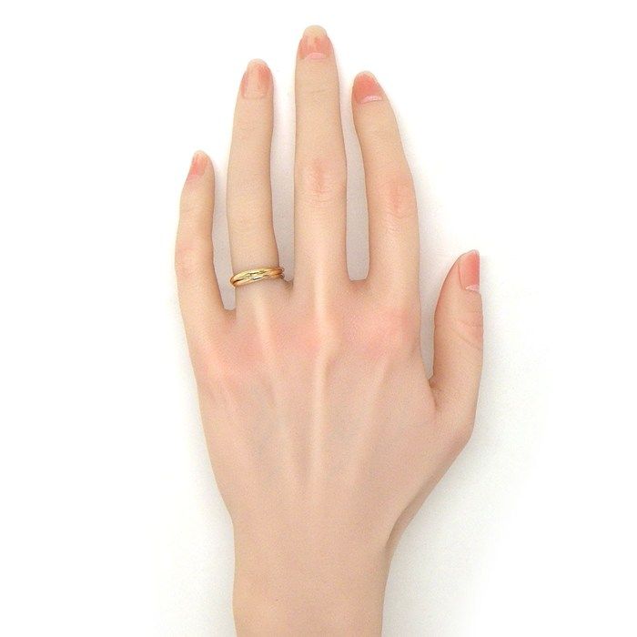 カルティエ Cartier リング トリニティ XS スリーカラー K18PG K18WG