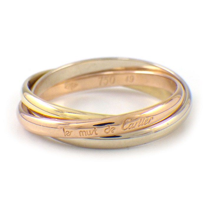 カルティエ Cartier リング トリニティ XS スリーカラー K18PG K18WG