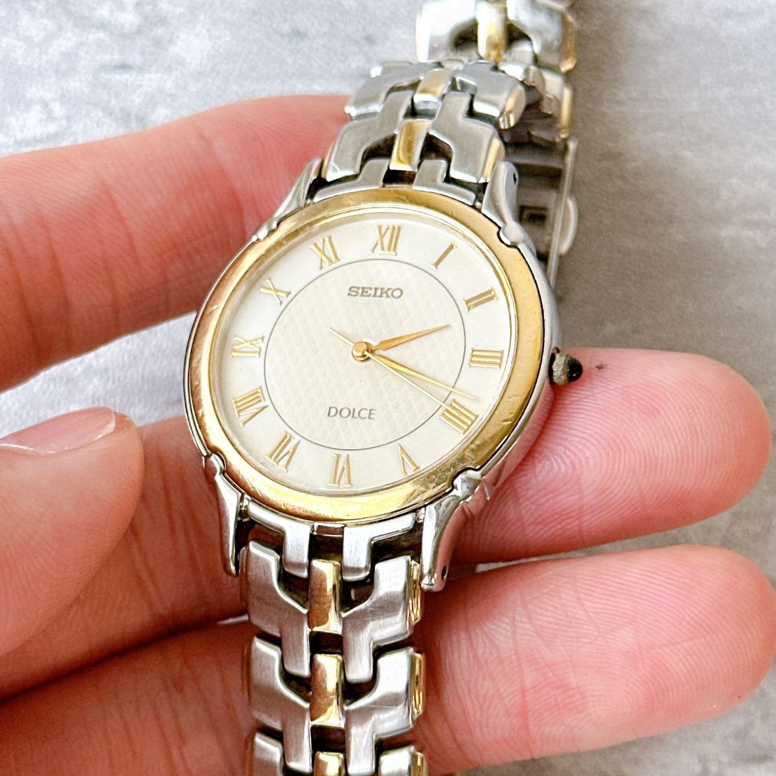 稼働品・美品】SEIKO◇セイコー ドルチェ 年差クォーツ 8J41-0A10 