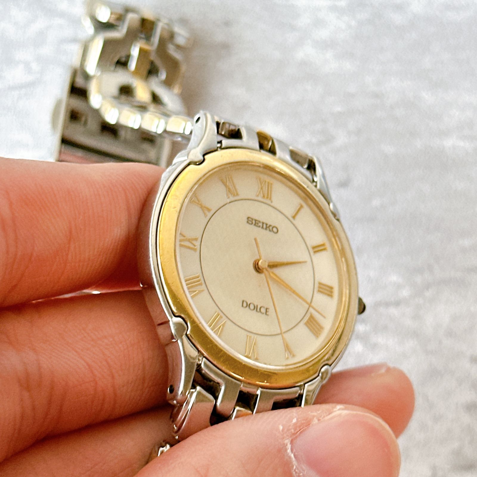 SEIKO ドルチェ 8J41-0AC0 メンズ腕時計 高精度クォーツ ローマン SEIKO セイコー DOLCE ドルチェ 8J41 コンビカラー ローマン