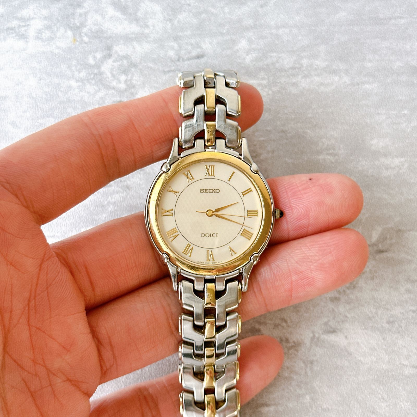 SEIKO セイコー DOLCE ドルチェ 8J41 コンビカラー ローマン