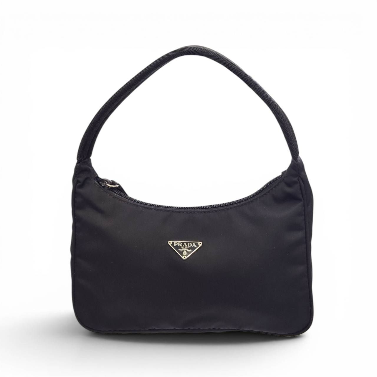 PRADA プラダ ナイロン ハンドバッグ 黒 テスート ミニバッグ 三角ロゴ