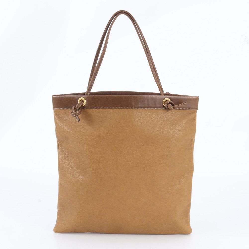 LOEWE ロエベ トートバッグ ナイロン レザー ブラウン 肩掛け ハンド 