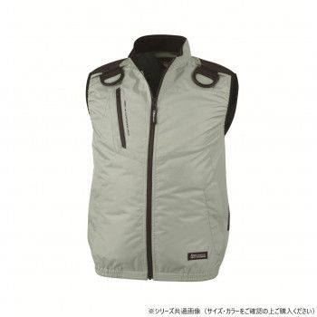 ジーベック(XEBEC) XE98104 空調服遮熱ハーネスベスト モスグリーン 3L
