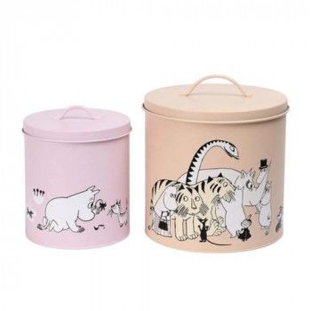 MOOMIN ムーミン ペットフードジャー 2個セット ピンク、 ベージュ MRA150010 8,588円