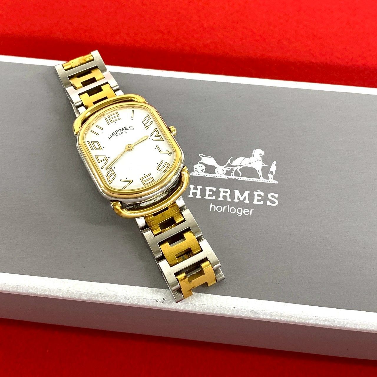 【HERMES】ラリー 稼動品 稼働品 極 美品 保存箱付 HERMES エルメス ヴィンテージ ラリー