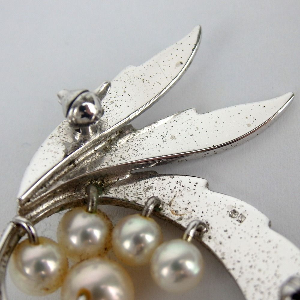 MIKIMOTO ミキモト パール リーフ ブローチ 19-506(9)-1 - メルカリ