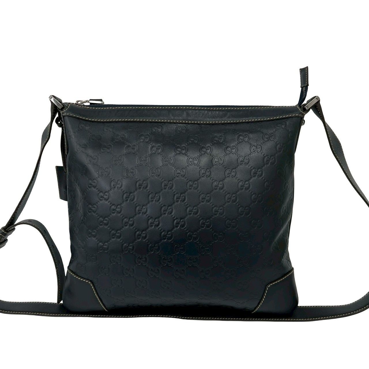 極 美品 希少品 鍵付き GUCCI グッチ シマ GG 柄 刻印 レザー 本革