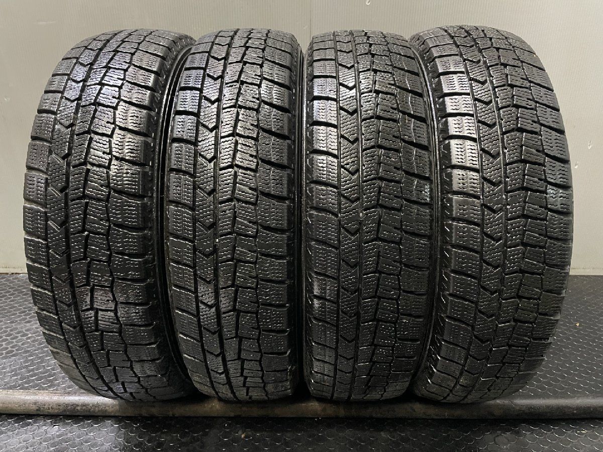 DUNLOP WINTER MAXX WM02 155/65R14 14インチ スタッドレス 4本 23～24年製 プレオ ピクシスエポック ムーヴ ワゴンR モコ等　(KTF651)