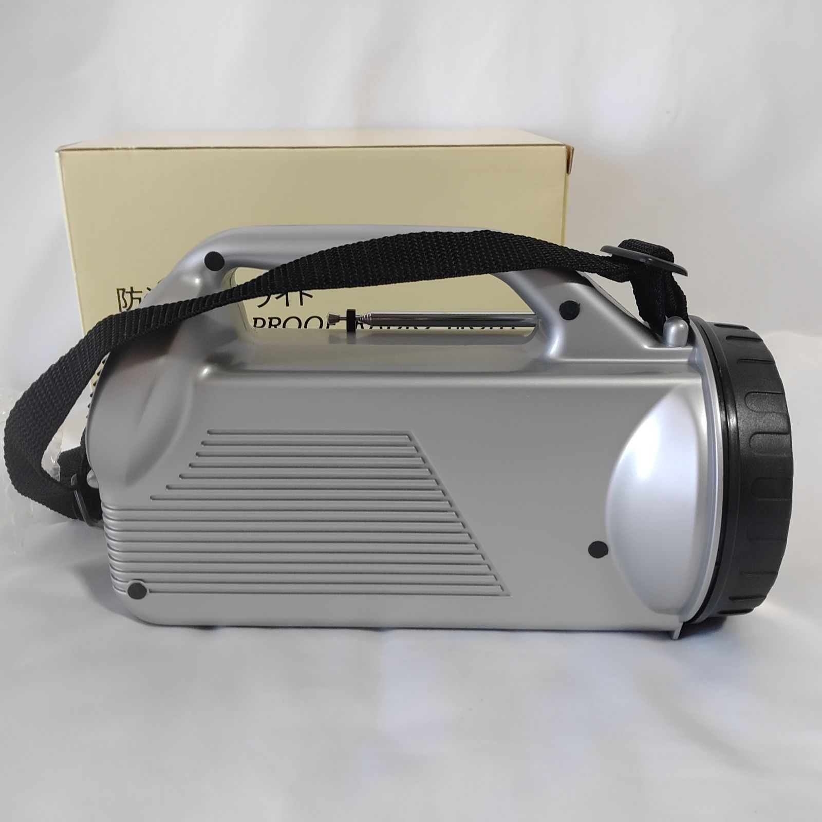 中古】 防滴ラジオライト HR-1752 懐中電灯 AM/FMラジオ ワイドFM対応