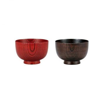 まえじゅう漆器 にっぽんの木 3.6 欅椀 ペア 利休 7B-171
