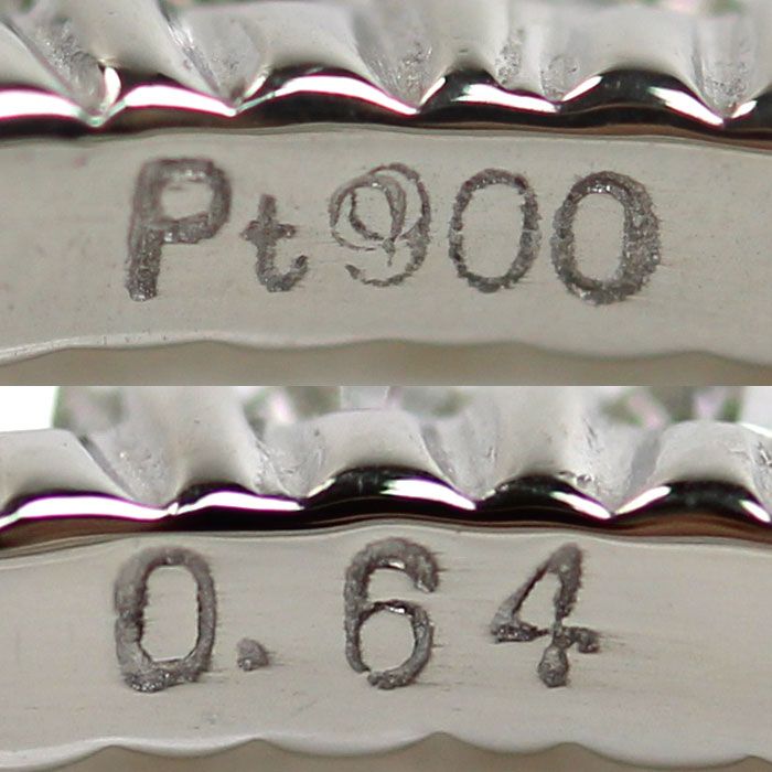 Pt900プラチナ フルエタニティ リング・指輪 ダイヤモンド0.64ct 8号