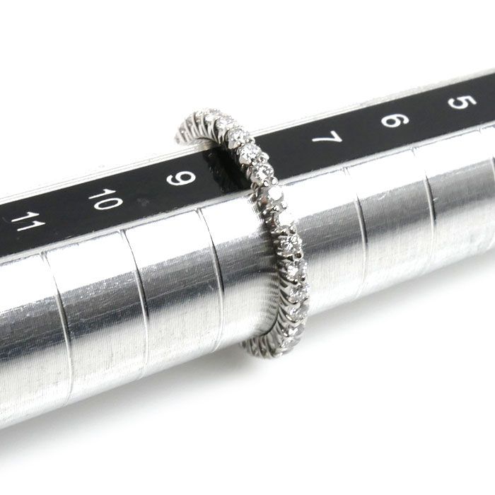 Pt900プラチナ フルエタニティ リング・指輪 ダイヤモンド0.64ct 8号