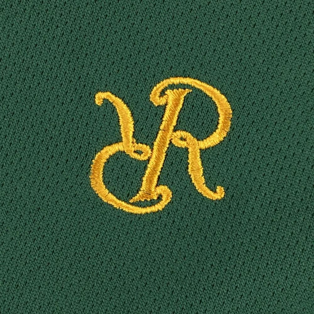 超美品】レザレクション 半袖ポロシャツ グリーン×ライトグリーン 後ろ