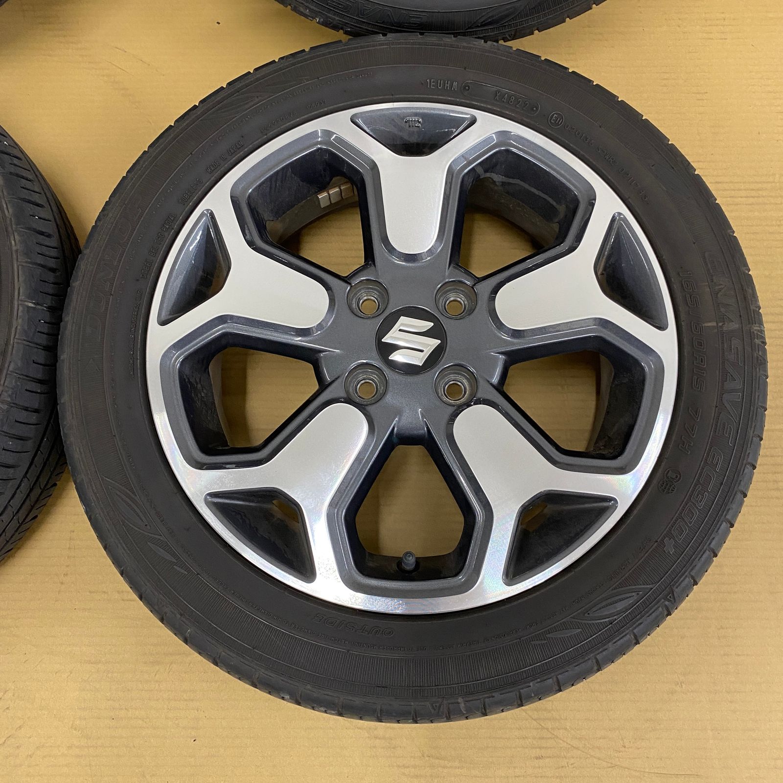 スズキ ハスラー HYBRID X 純正15インチ アルミホイール MR52S MR92S 4 