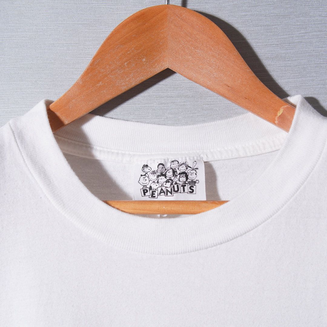 90s USA 企画 スヌーピー Snoopy Tシャツ L ホワイト ヴィンテージ