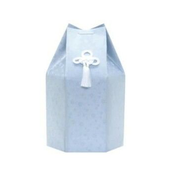 ペット供養 六角袋 麻の葉ブルー 7寸 6入 060819 10,904円